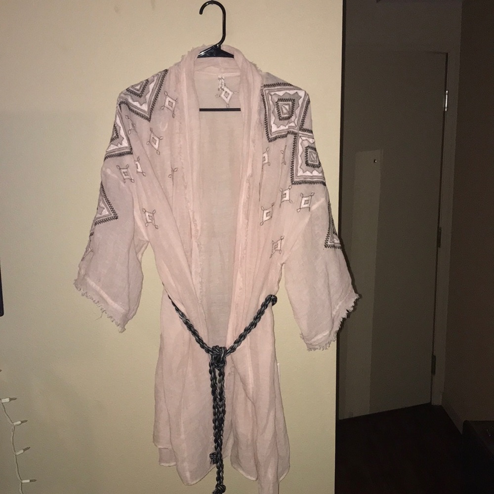 Free people pink kimono